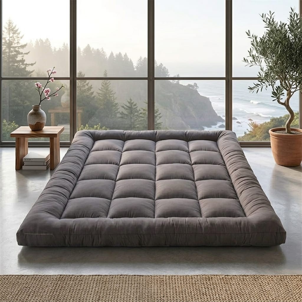 Japanese Floor Mattress Foldable Futon Mattress Sleeping Tatami Mat Camping Pad