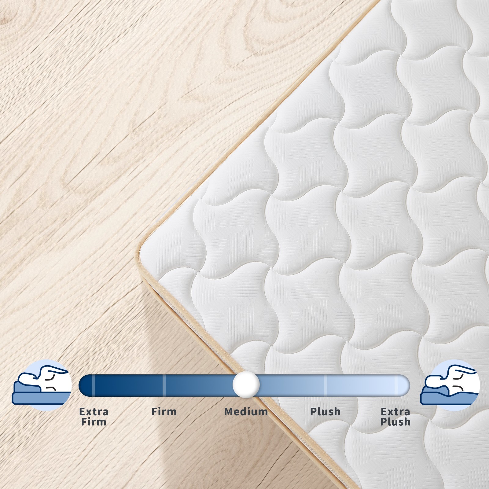 10″ 12″ Gel Memory Foam Twin Txl Full Queen King Spring Hybrid Mattress in a Box