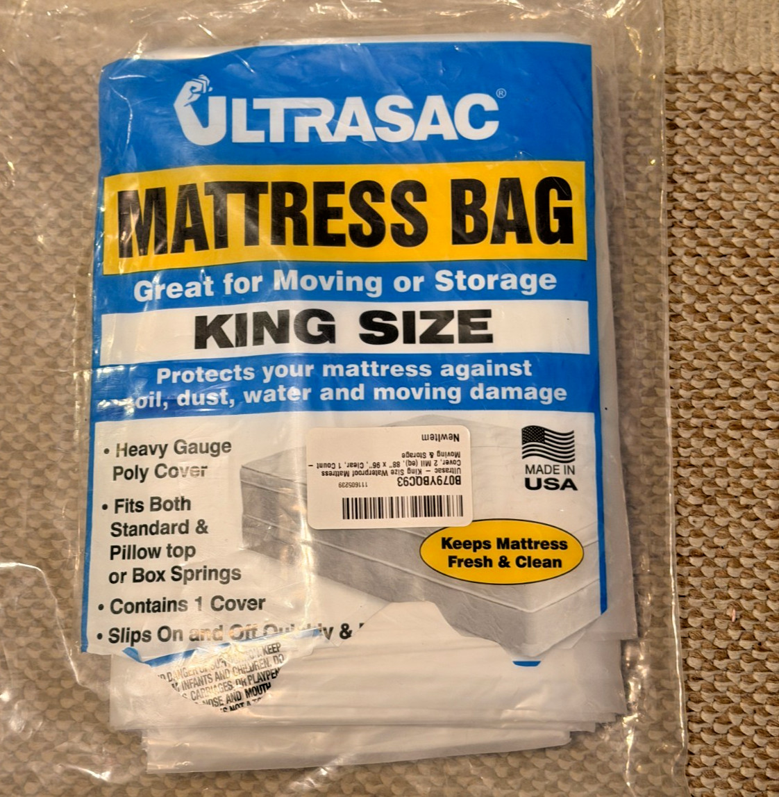 Ultrasac- King Size Mattress Bag (1 Count)
