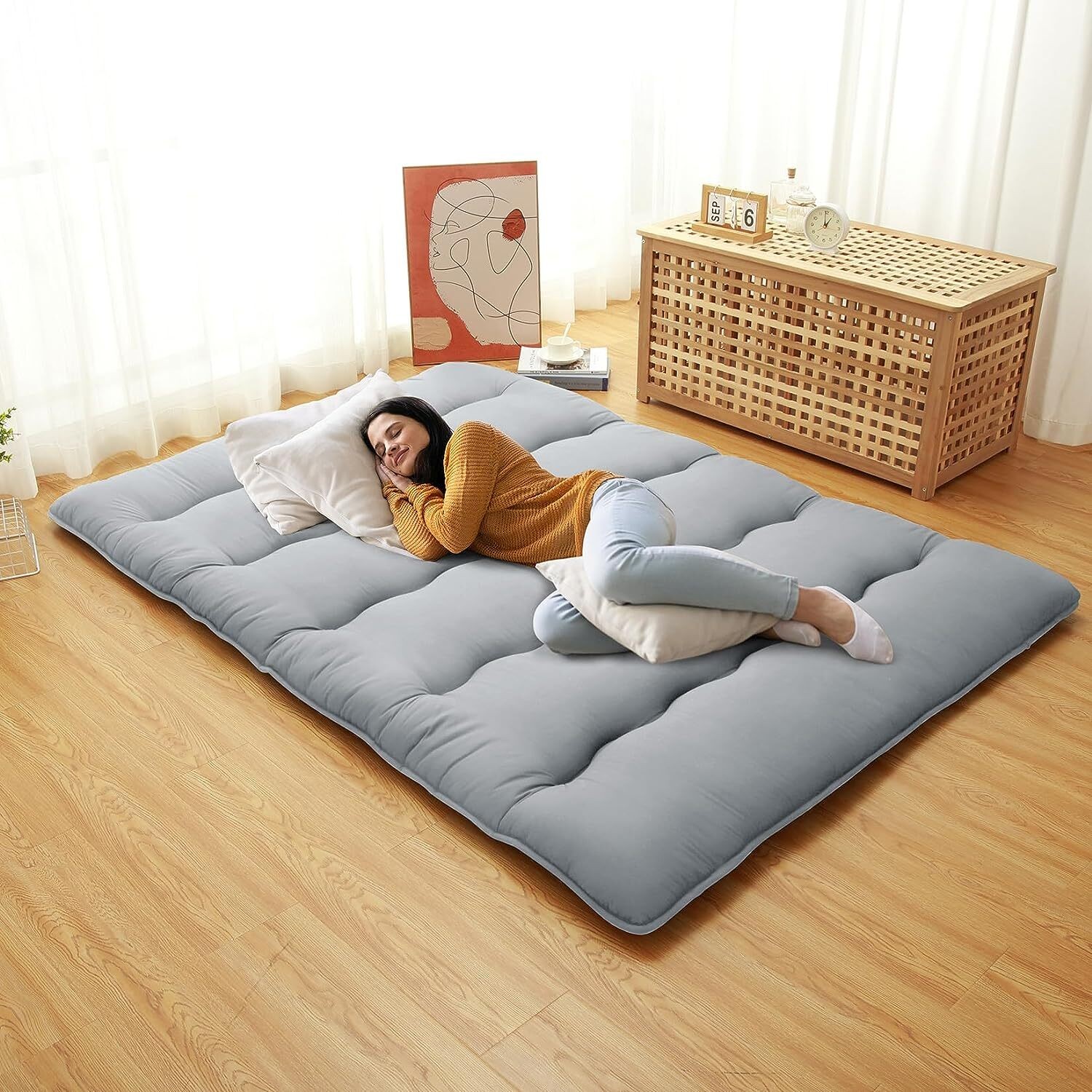 Twin/Full Size Japanese Floor Mattress Futon Mattress Foldable Mattress Roll Up
