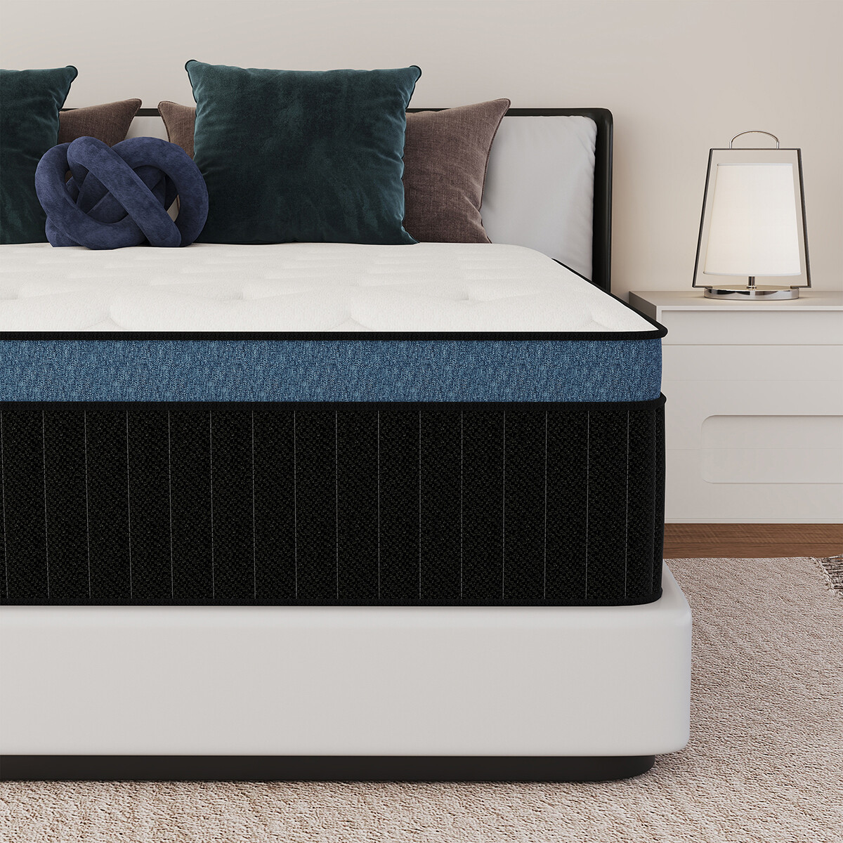 12″ 14″ Gel Memory Foam Pocket Spring Hybrid Mattress Twin Full Queen King Size