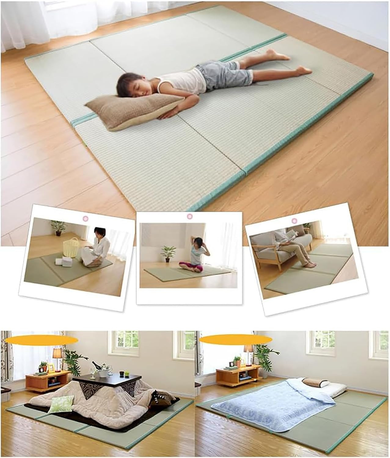 Trifold Folding Mattress – 3.5cm Space-Saving Bed for Travel & Guests