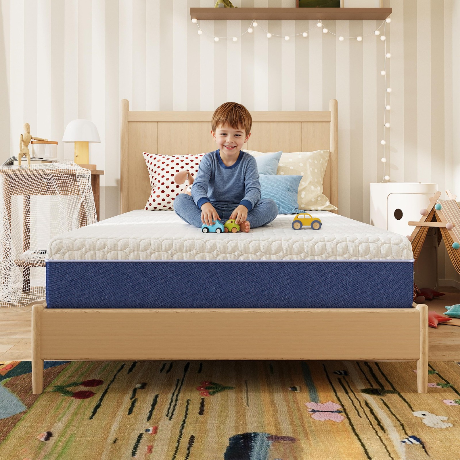 6 Inch Twin Size Mattress, Firm Gel Memory Foam Twin Mattress in a Box, Firm …