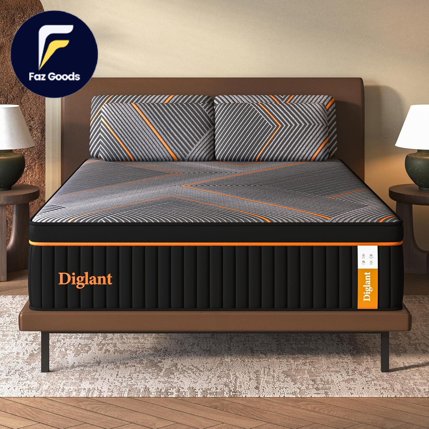 California King Mattress,14 Inch Soft Hybrid Mattress Memory Foam with Individua