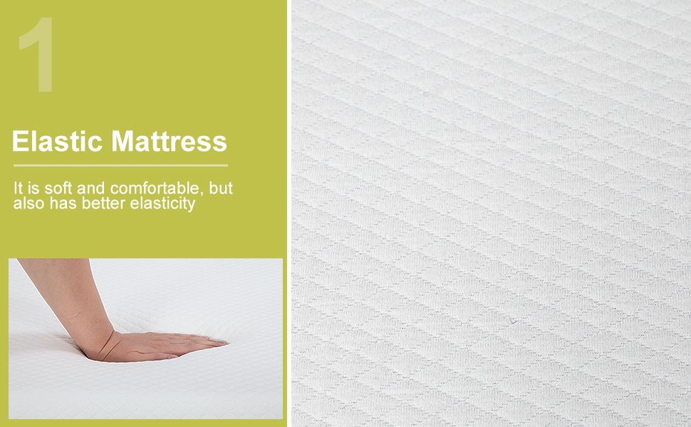 6 Inch Full Mattr, Medium Firm Base Fo, Breathable & fortable