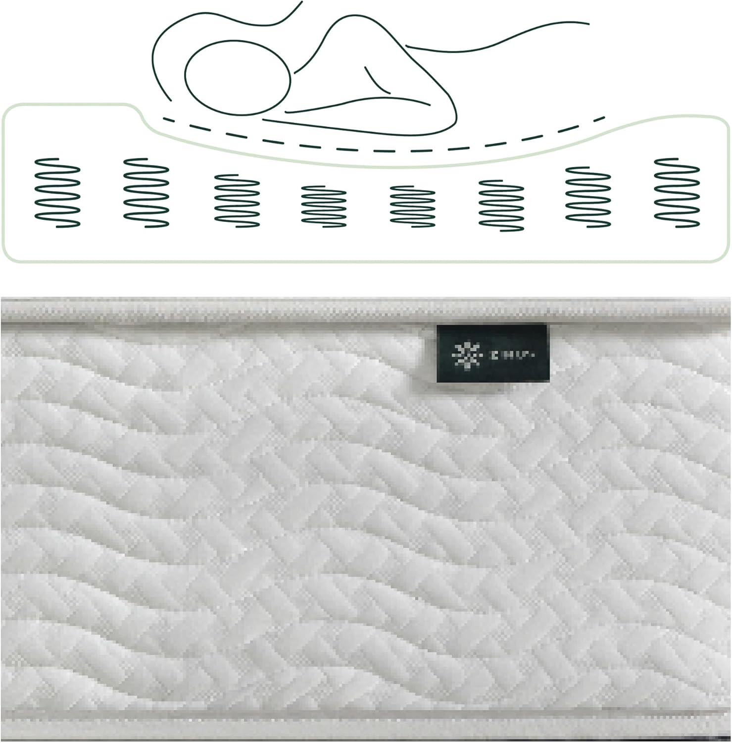 10 Inch Foam and Spring Hybrid Mattress [New Version], Full, Fiberglass Free, Me
