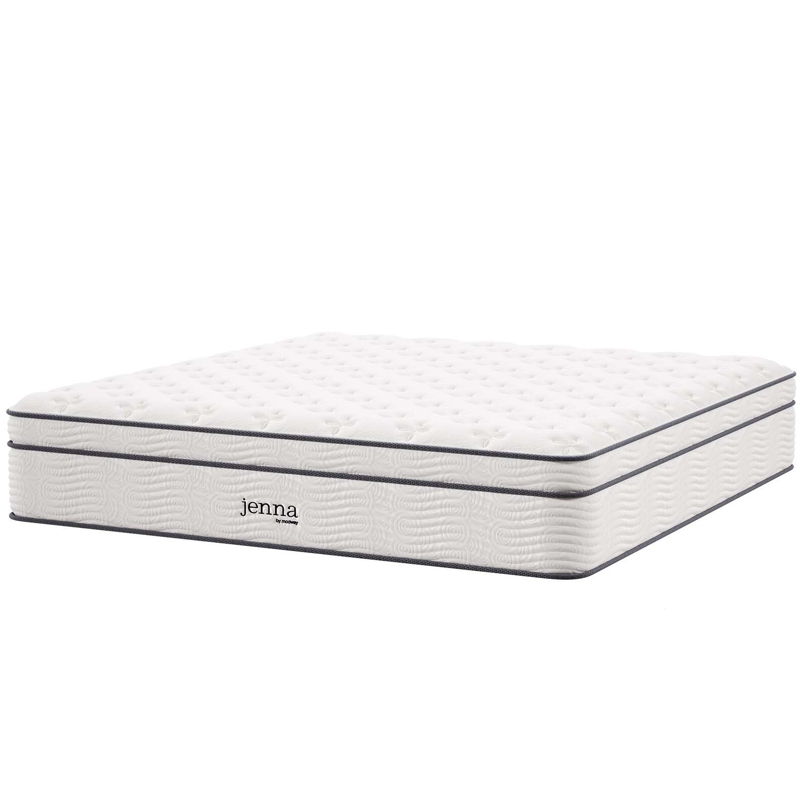 Modway Jenna 14″ Innerspring and Foam King Mattress