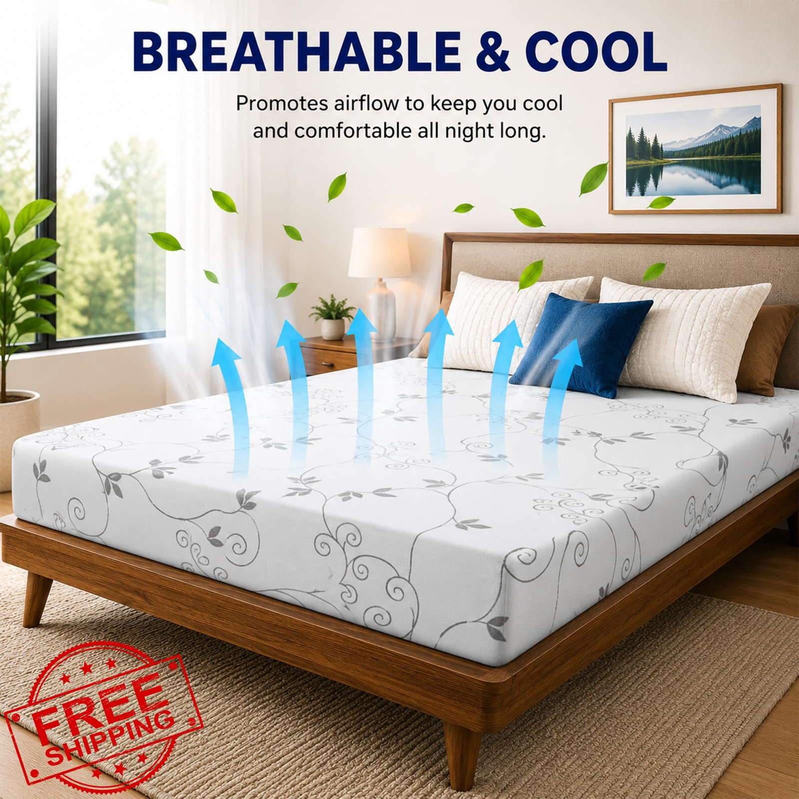 Greaton 8″ RV Mattress 32″x29″ Medium Firm