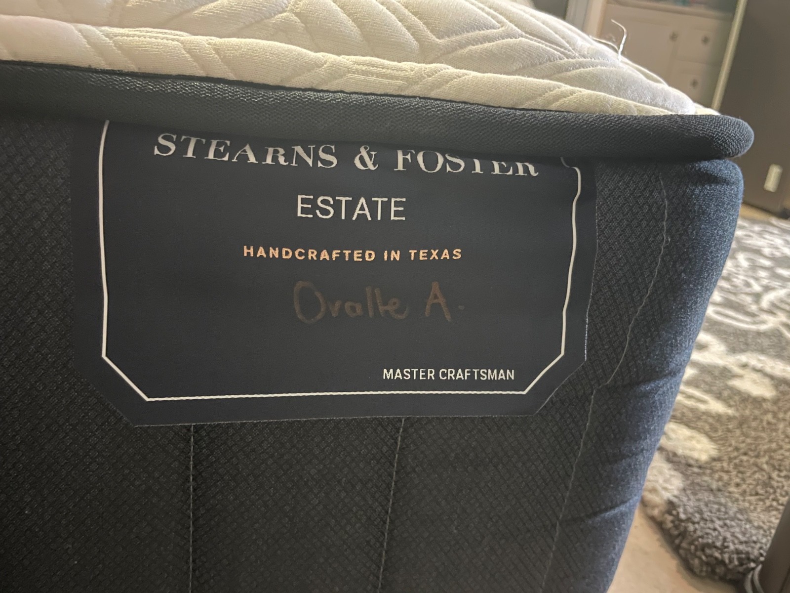 STEARNS & FOSTER LUX ESTATE QUEEN Med Firm 11” MATTRESS