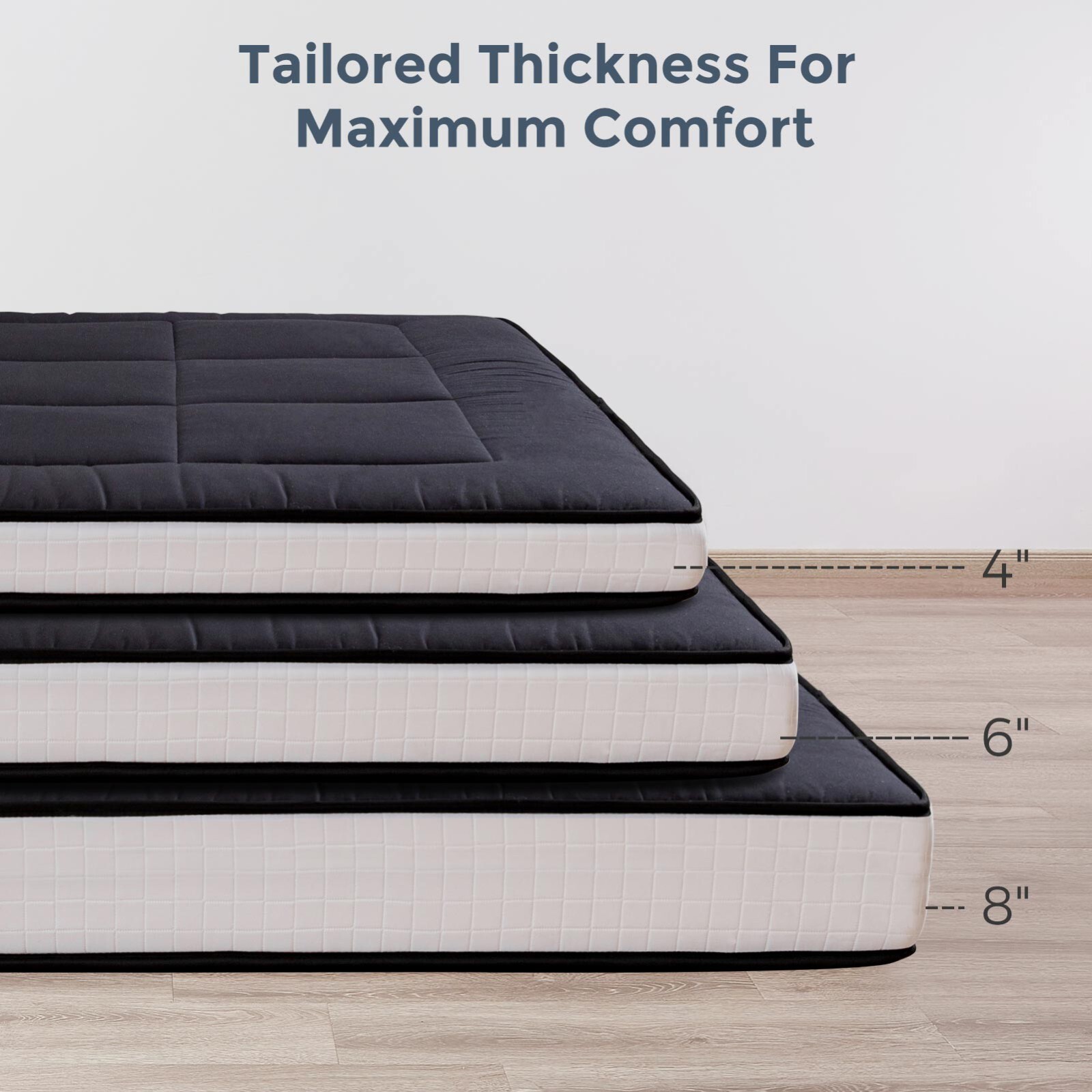 8” Extra Thick Japanese Floor Futon Mattress Folding Sleeping Floor Guest Pad