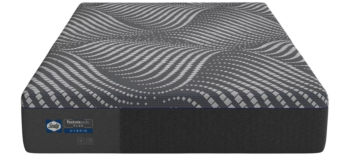 New Queen Sealy Posturepedic Plus Hybrid Albany Medium Mattress