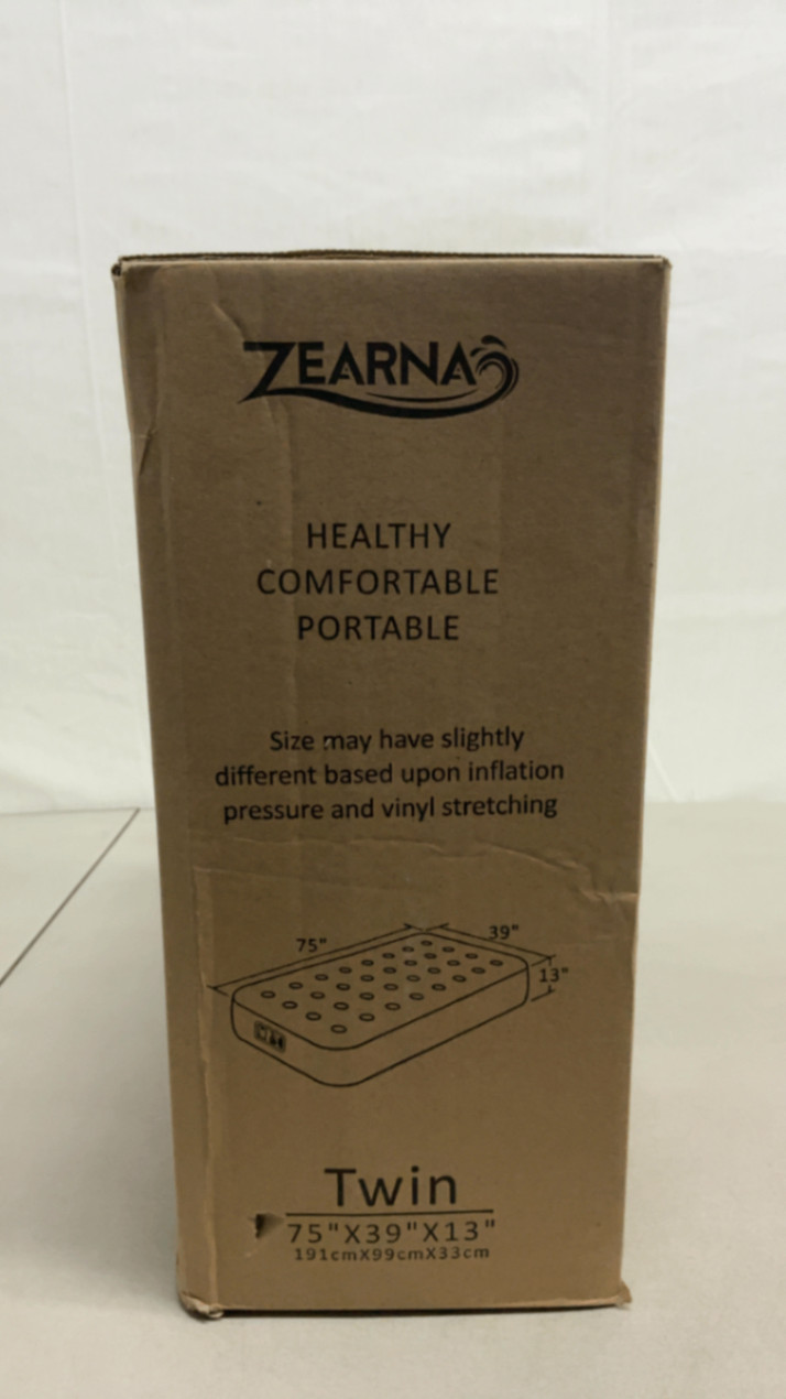 Zearna Air Mattress with Built in Pump Twin