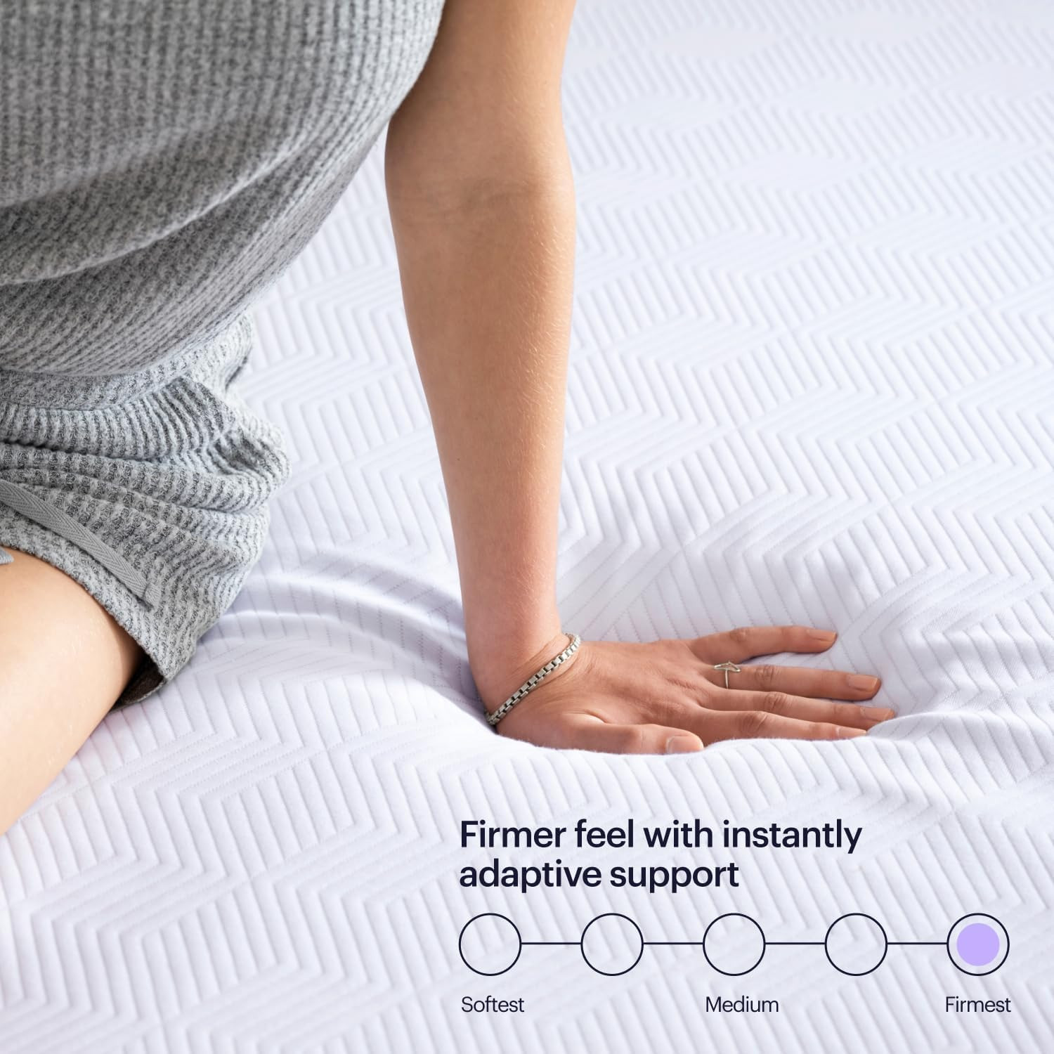 Purpleflex Queen Mattress – 8″ Gelflex Grid, Better than Memory Foam, Temperatur