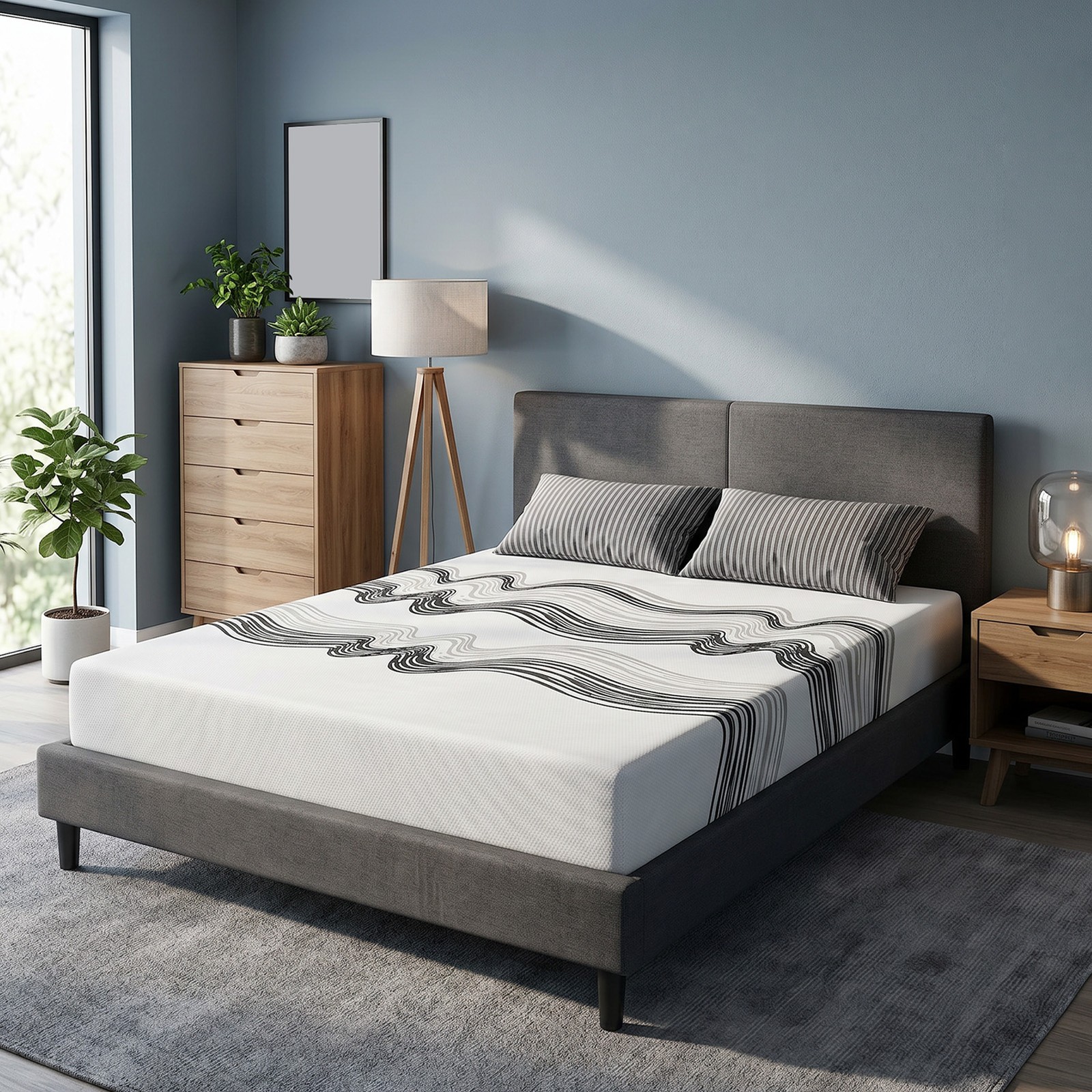 King Size Memory Foam Mattress CFR-1633 Certified Safe Foam for Kids & Families