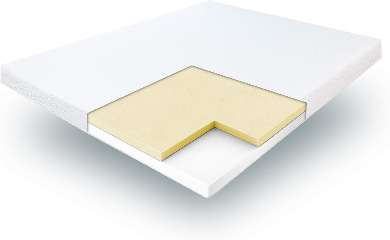 Classic Brands 4.5 inch Memory Foam Sofa Bed Mattress Queen 414800-1152 White