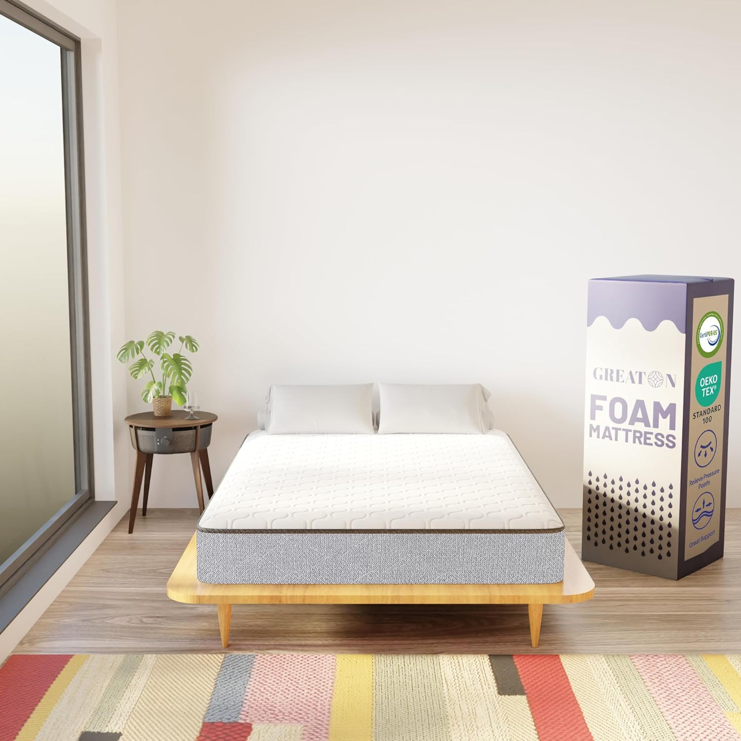 7-Inch Medium Firm High-Density Foam Mattress for Cool, Comfortable Sleep