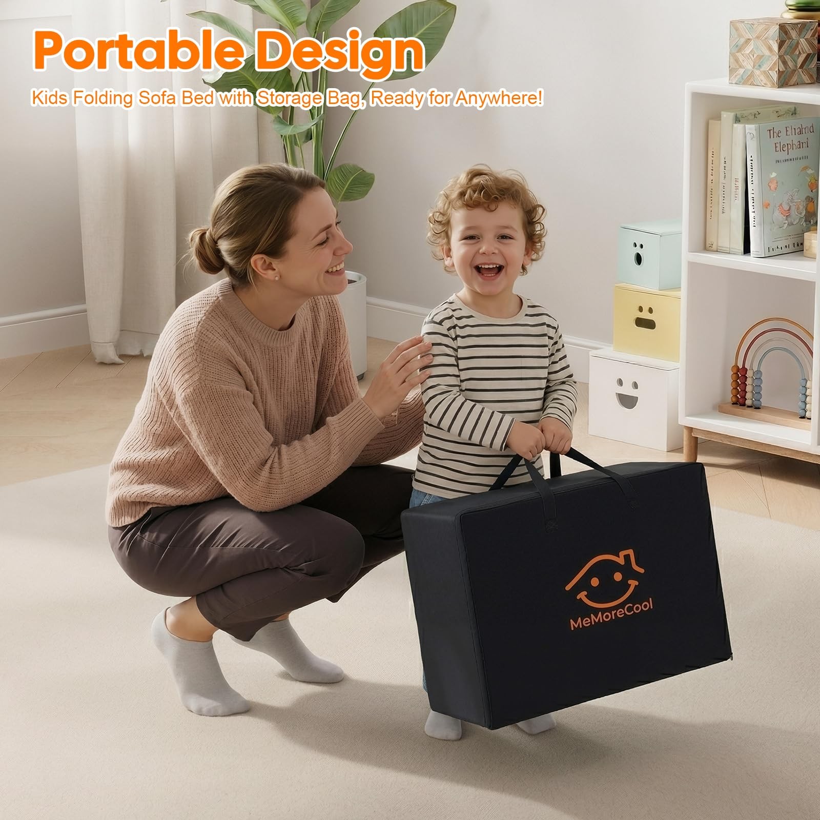 Foldable Floor Mattress for Kids, Glow Star Trifold Mat, Kids Folding Mattres…