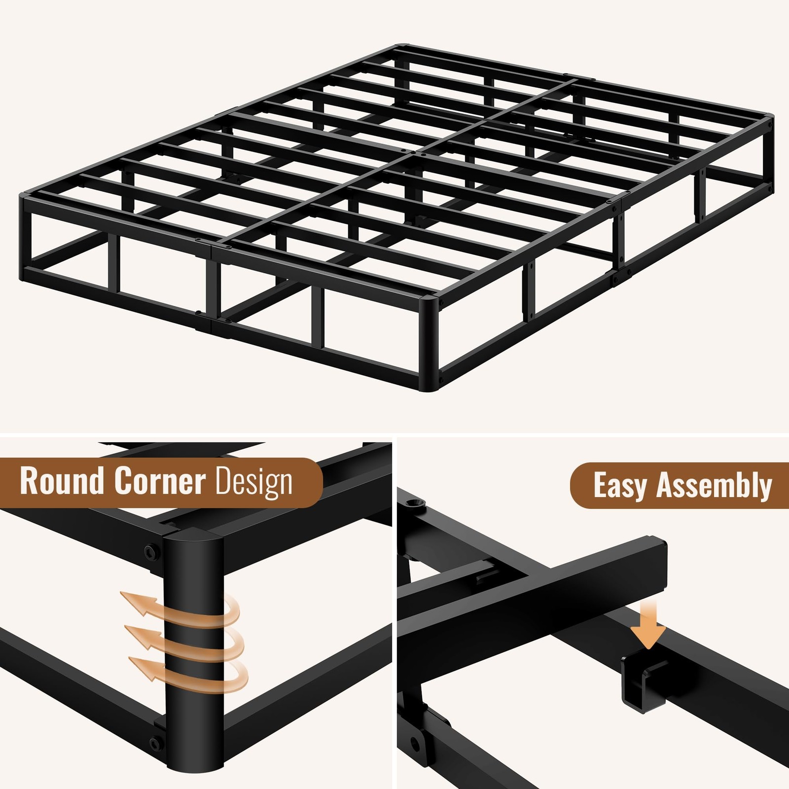 10 Inch 2500lb Heavy Duty Metal Mattress Foundation Mashomdec Queen Size Spring
