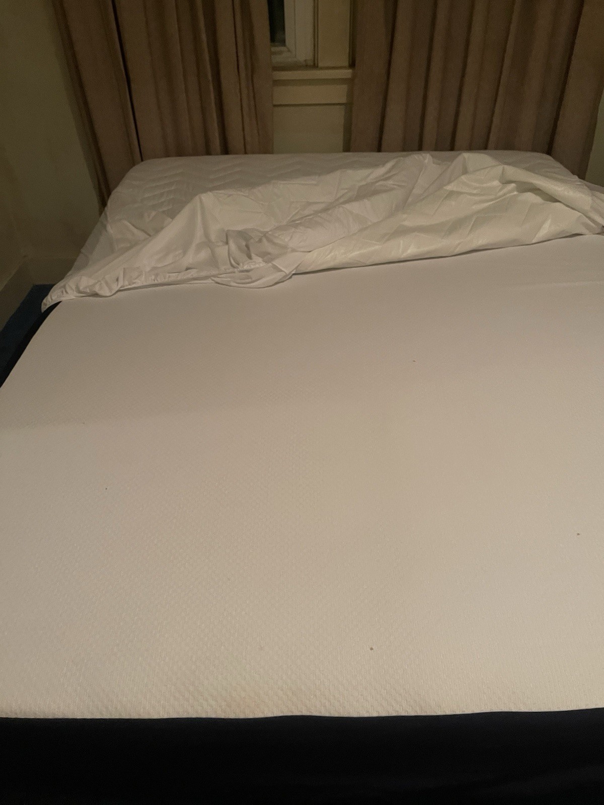 Queen Mattress with frame and brand new pad. Gently used.