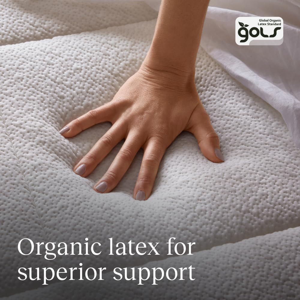 Luxury 12″ Queen Hybrid Mattress – Organic Latex & Wool – 365-Night Trial