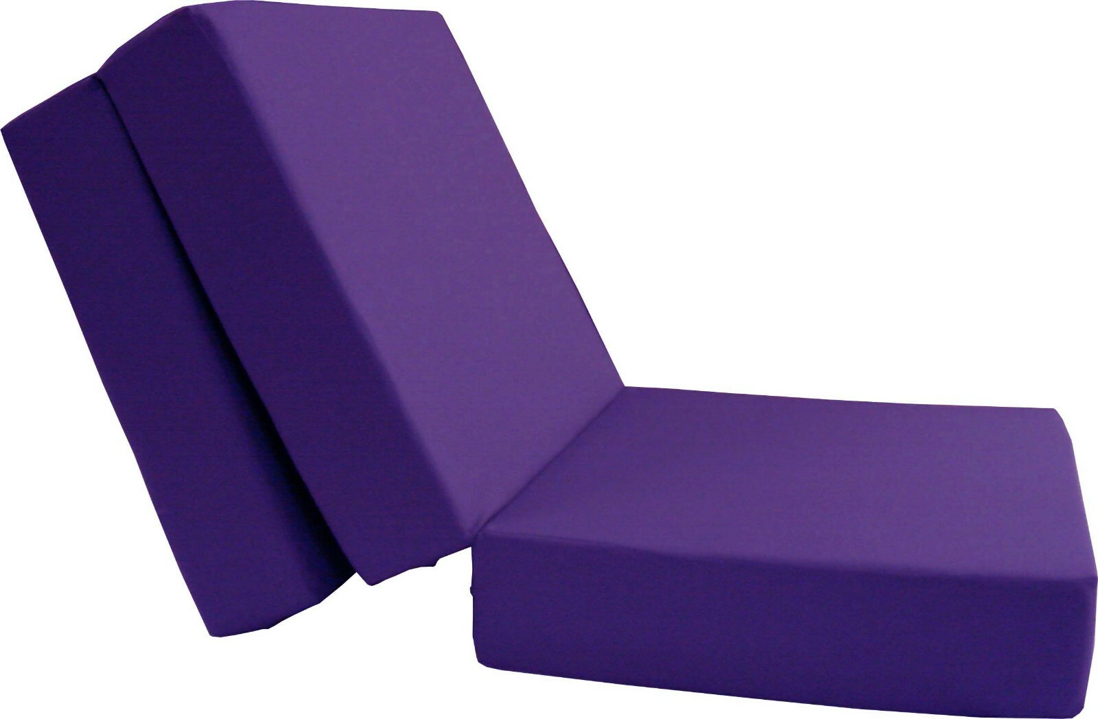 Shikibuton Trifold Foam Beds 1.8 lbs Density, Folding Mattress 6x27x75, Purple