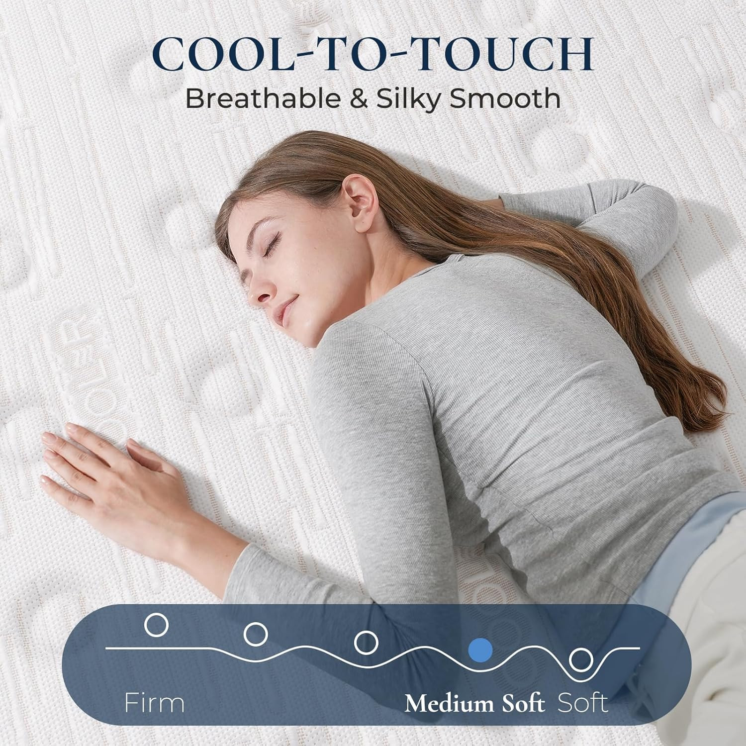 14 Inch Queen Mattress, Plush Hybrid Mattresses with Gel Memory Foam in a Box, I