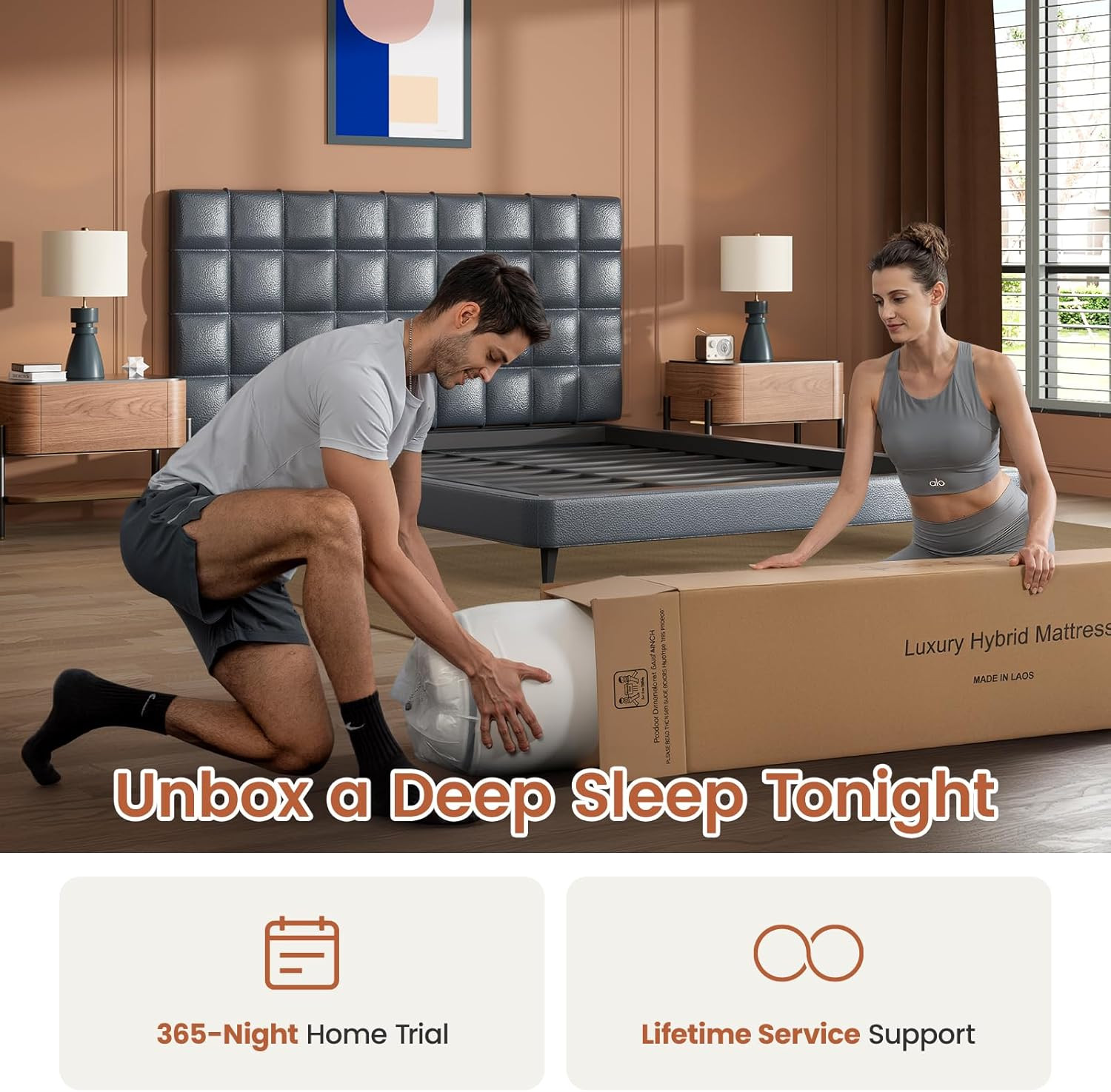 Extra Firm Queen Mattress – 12 Inch Hybrid Mattress Pressure Relief & Back Pain