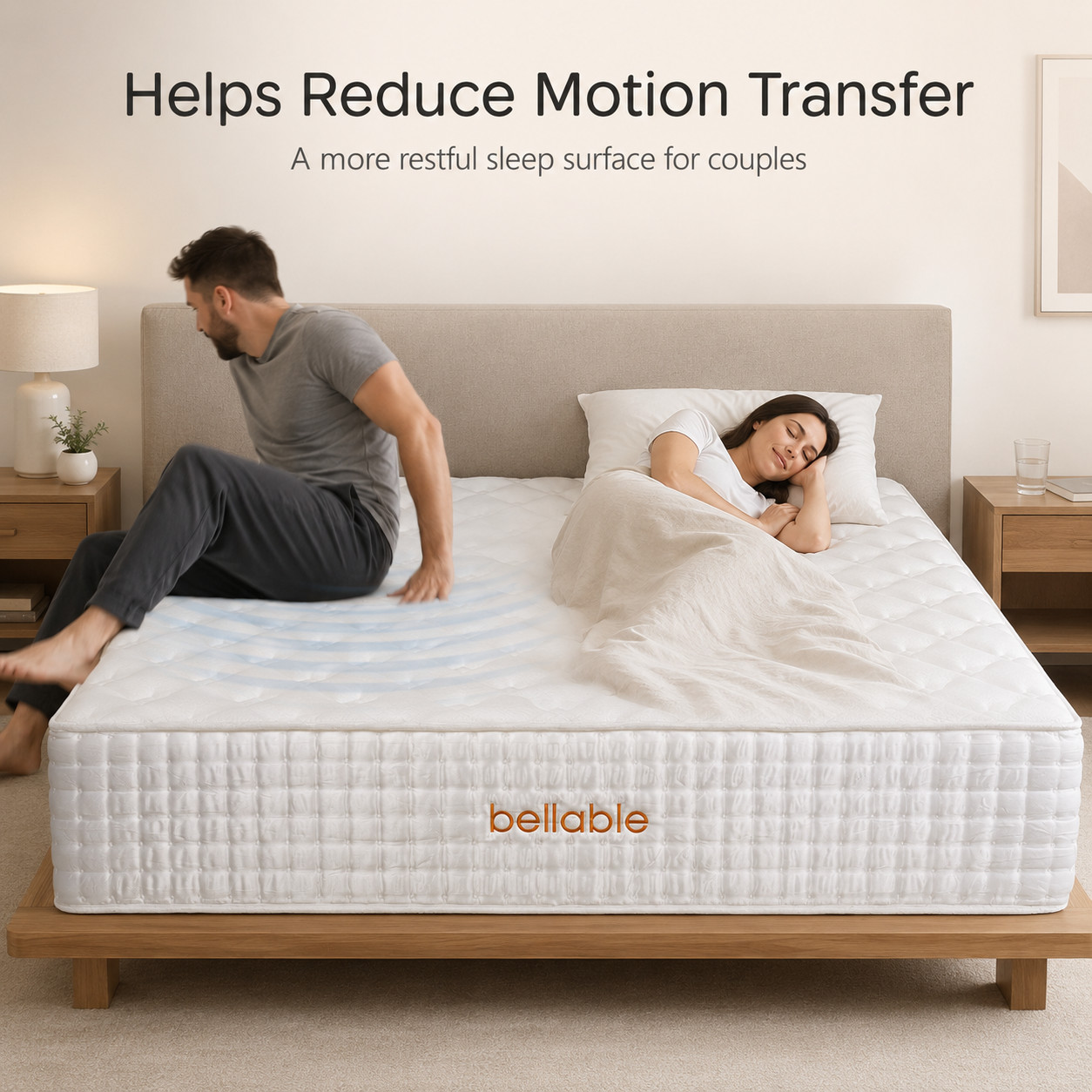 Full XL Mattress 14 Inch Hybrid Mattress in a Box Gel Memory Foam Pocket Spring