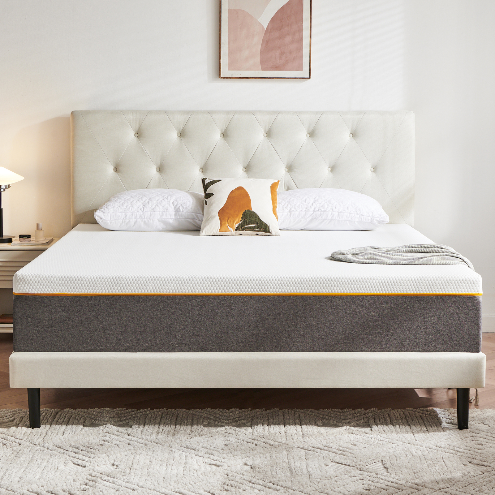 8/10/12 Inch Twin, Full, Queen, King Cool Gel Memory Foam Mattress – Multi-Thick
