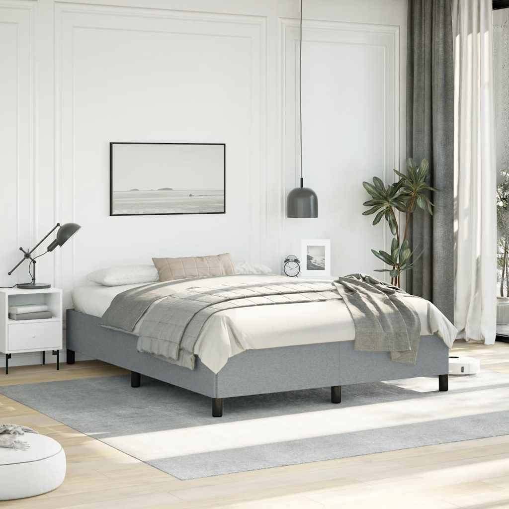 Bed Frame, Fabric, Easy Assembly, No Mattress vidaXL