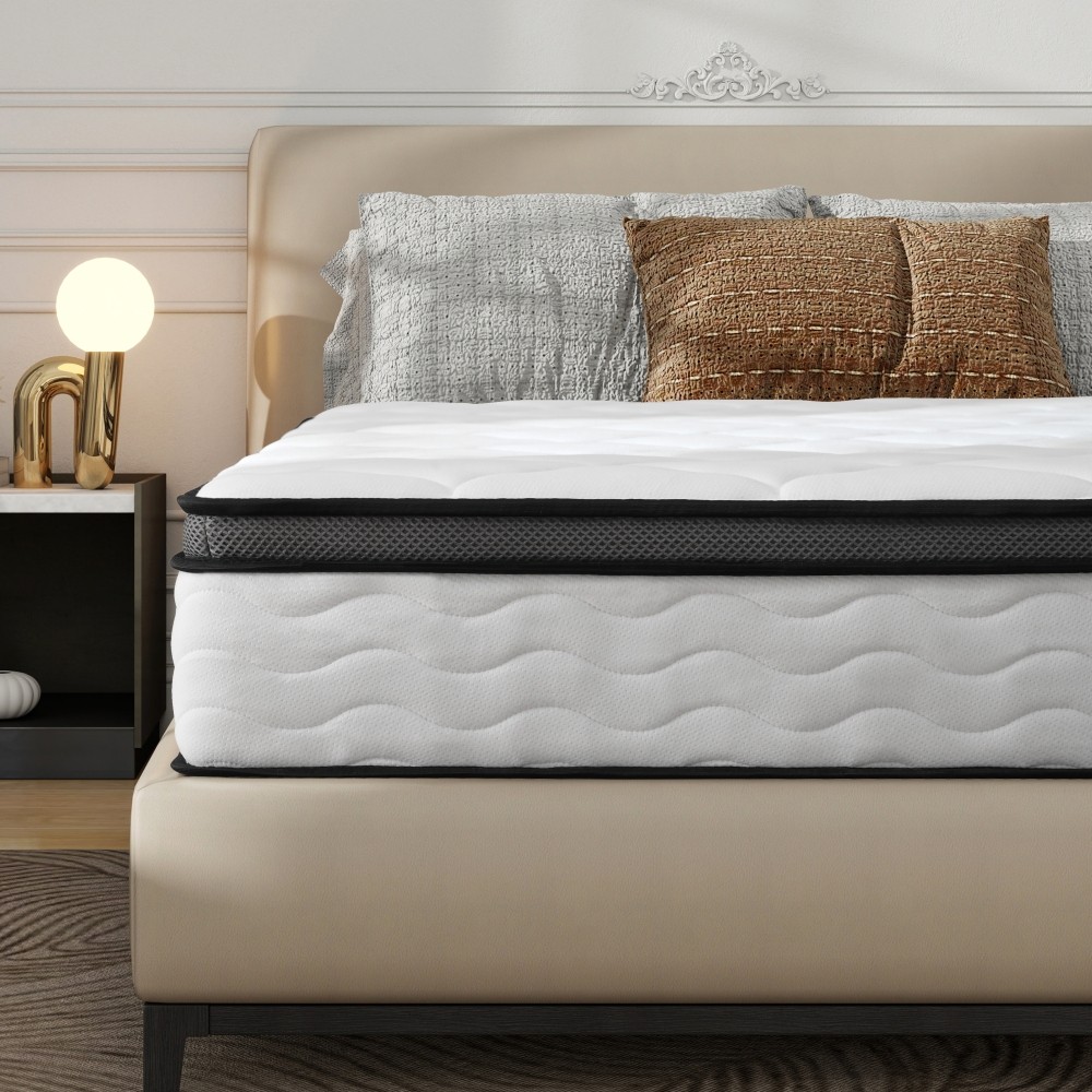 Queen Mattress, 10 Inch Queen Hybrid Mattress in a Box, Individually Wrapped