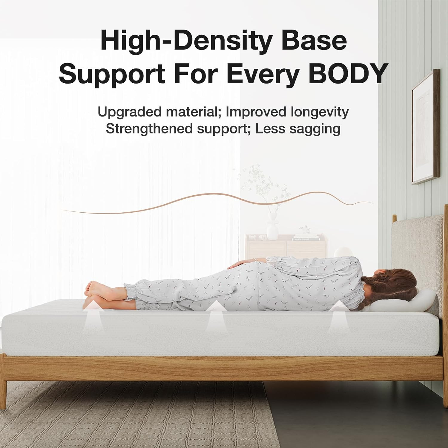 Twin Bed Mattress, 8 Inch Twin Size Mattress with Gel Memory Foam for Cooling Ni