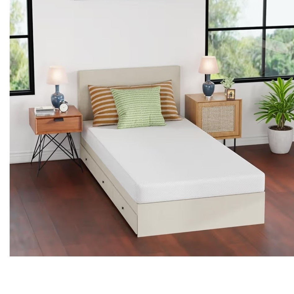 FDW Twin XL 5″ Gel Memory Foam Mattress Medium Cooling Technology