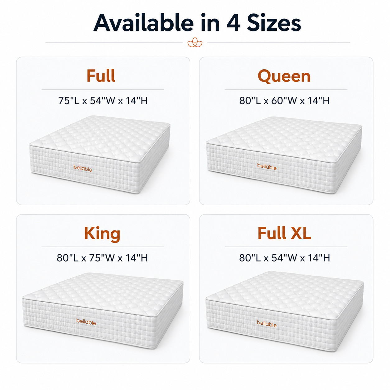Full XL Mattress 14 Inch Hybrid Mattress in a Box Gel Memory Foam Pocket Spring