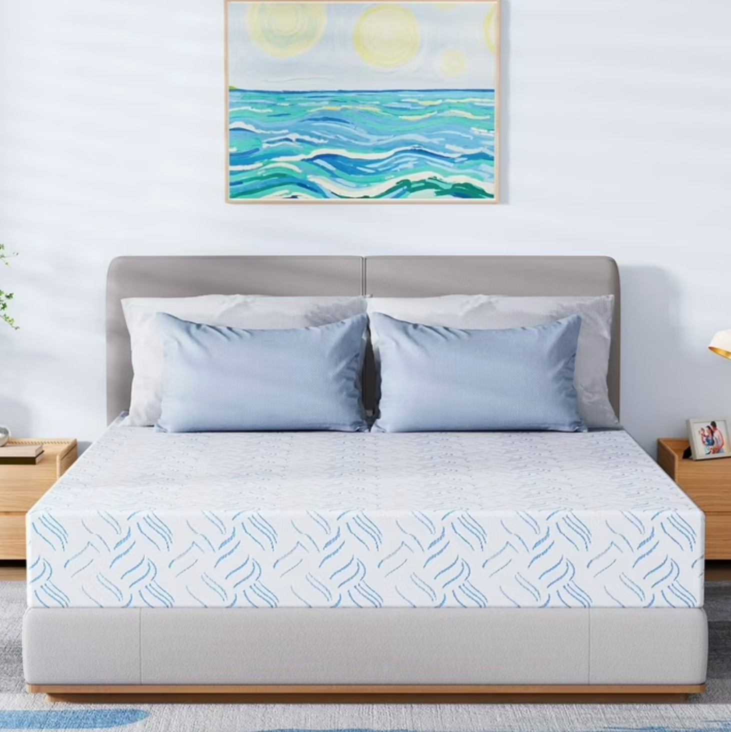 8″ Colchones California King Memory Foam Cama Cal King Size Mattress Euro Top