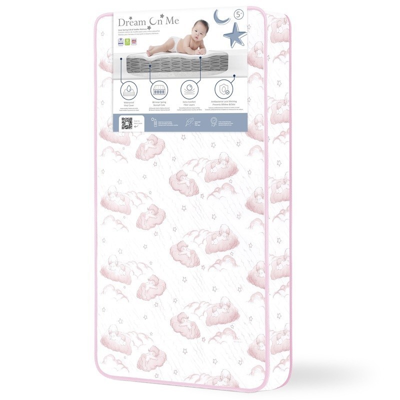 Twilight Crib Mattress Innerspring Waterproof Hypoallergenic Firm Support 5in US