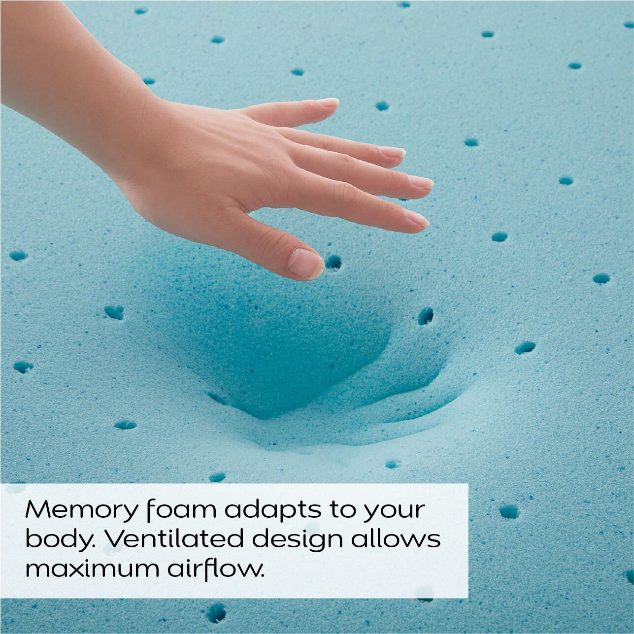 Memory Foam Mattress Topper-2,3 or 4” Gel Infused Ventilated Design Mattress Pad
