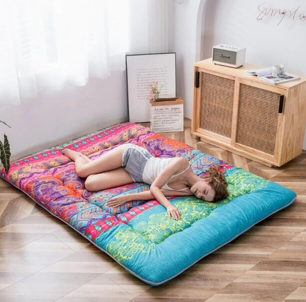 Japanese Floor Queen Mattress Mat Foam Futon Bed Retro Vintage Play Gift Kid Car