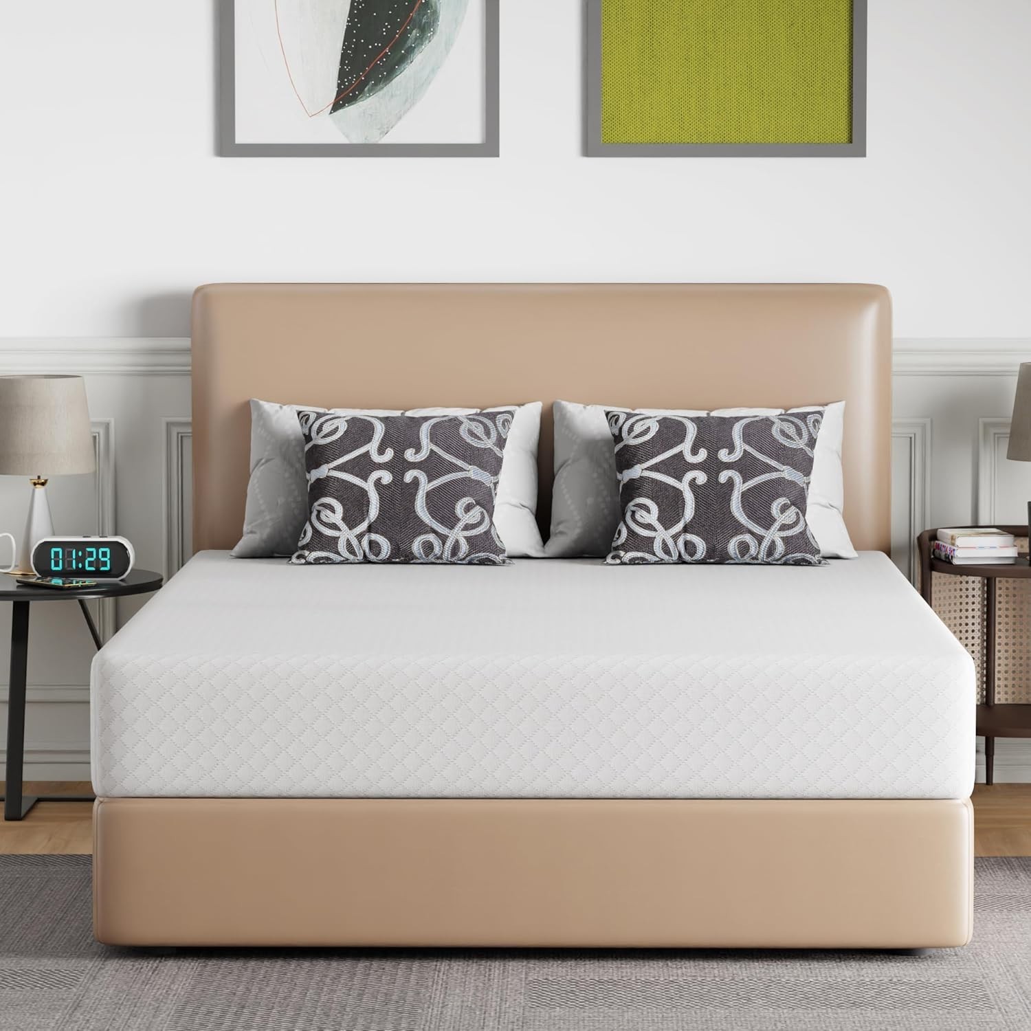 CertiPUR Certified 10 Inch Queen Gel Memory Foam Mattress – Pressure Relief