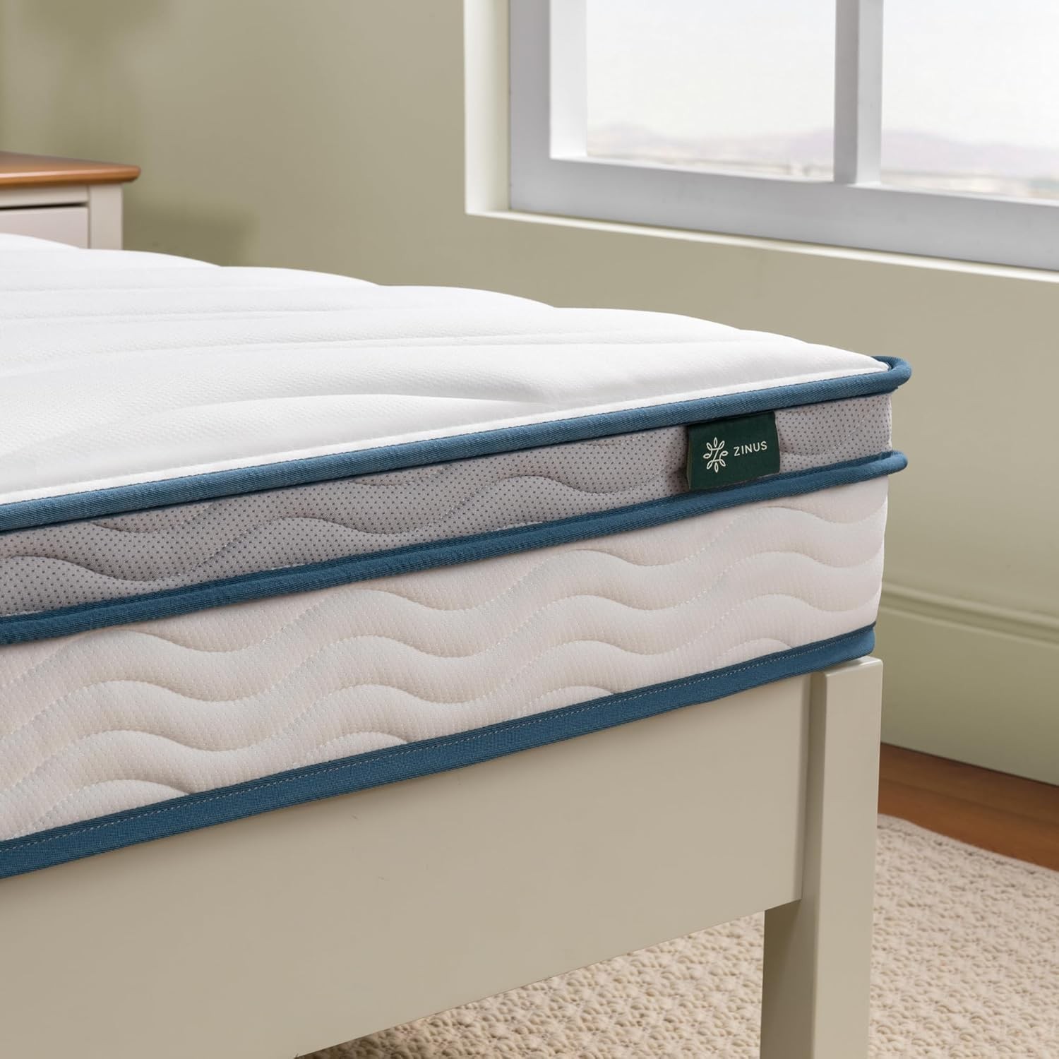 Hybrid Mattress Twin 6 Inch Foam Springs Breathable Support Comfort