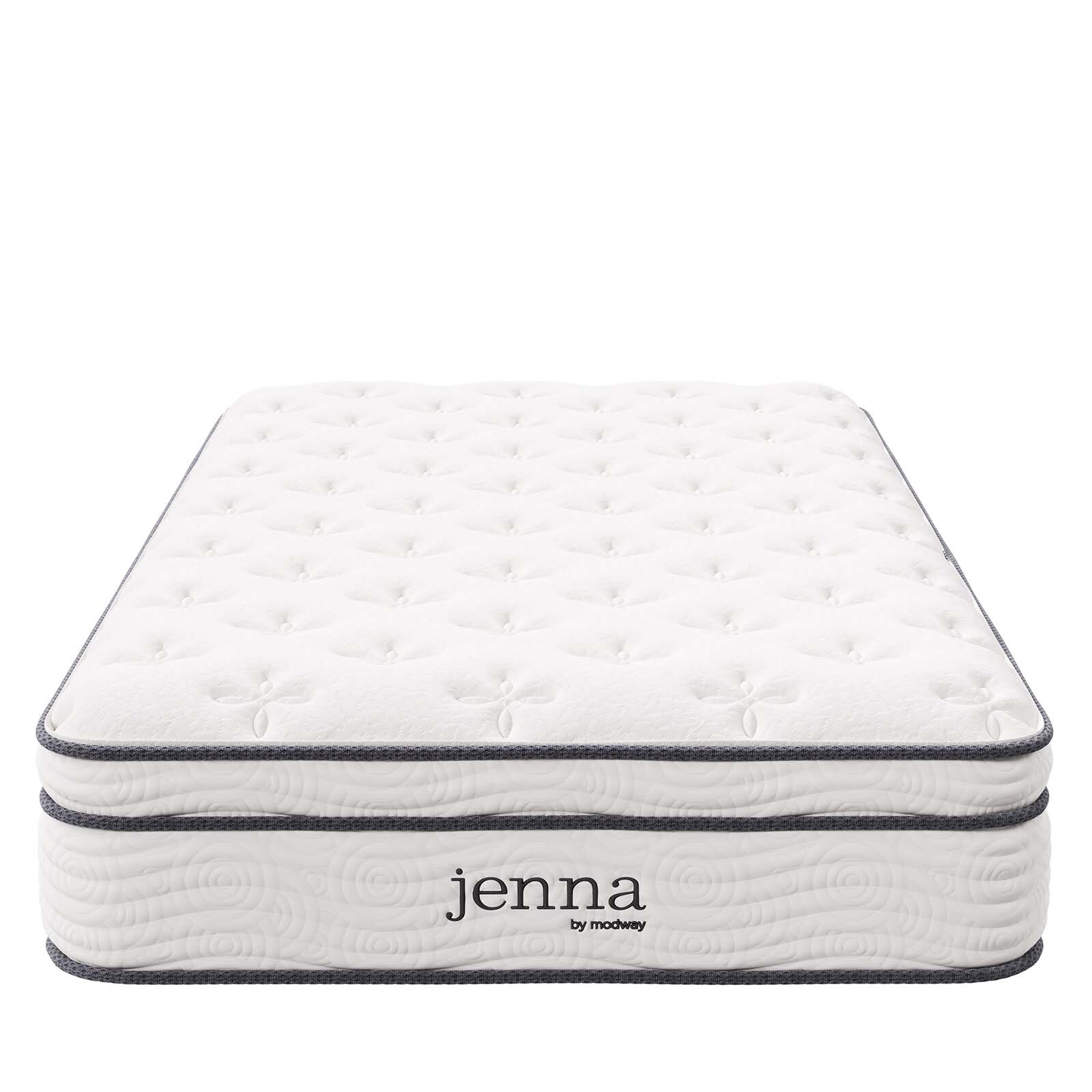 Modway Jenna 10″ Innerspring and Foam Twin XL Mattress in White