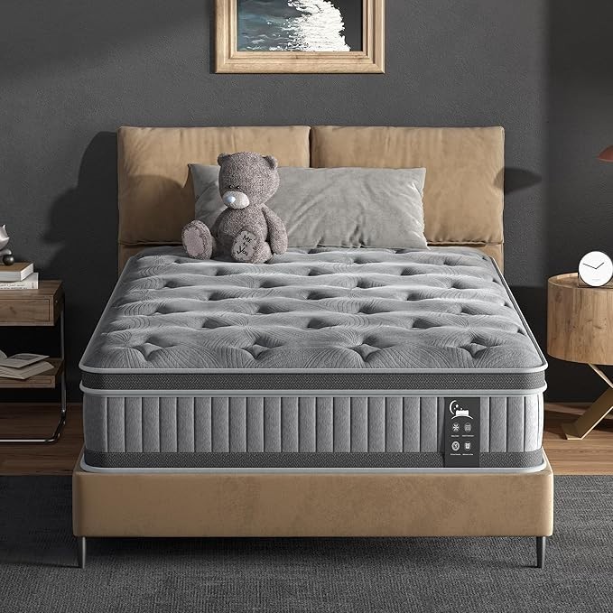 10″ Colchones TWIN Size De Espuma 10 Pulgadas Memory Foam Mattress Cooling Bed