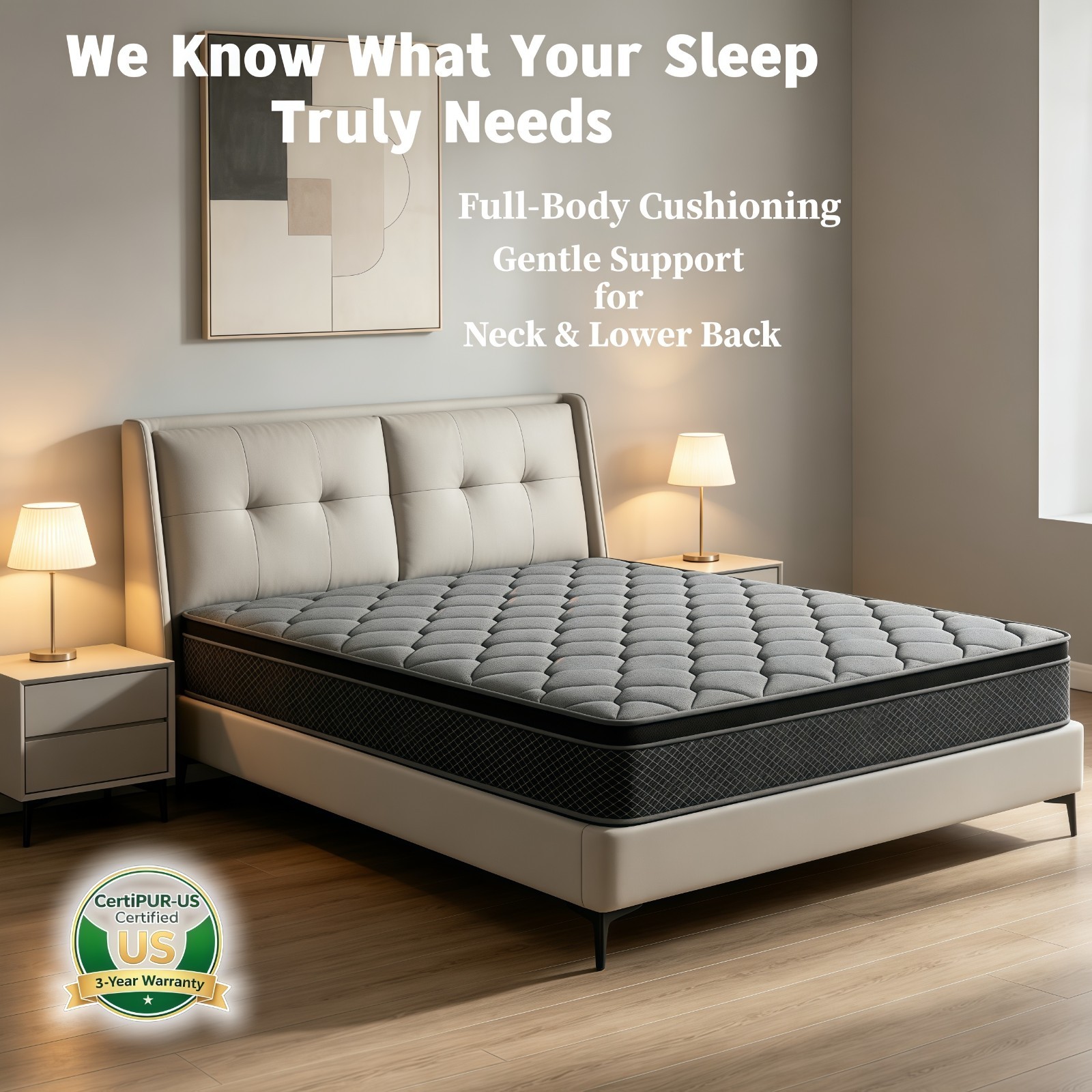 12/14 Inch Gel Memory Foam Hybrid Mattress Spring Twin Full Queen King Size Box