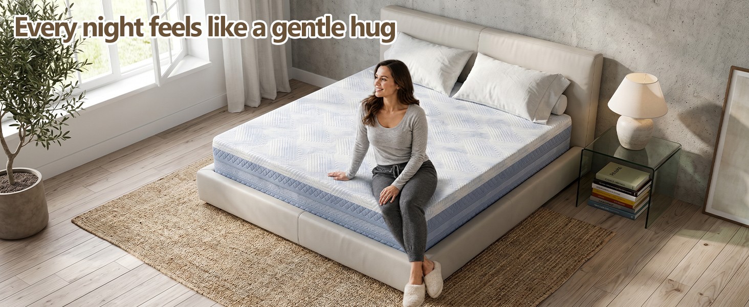 King Size Mattress 12 Inch High Density Soft Support Memory Foam w/ CertiPUR US