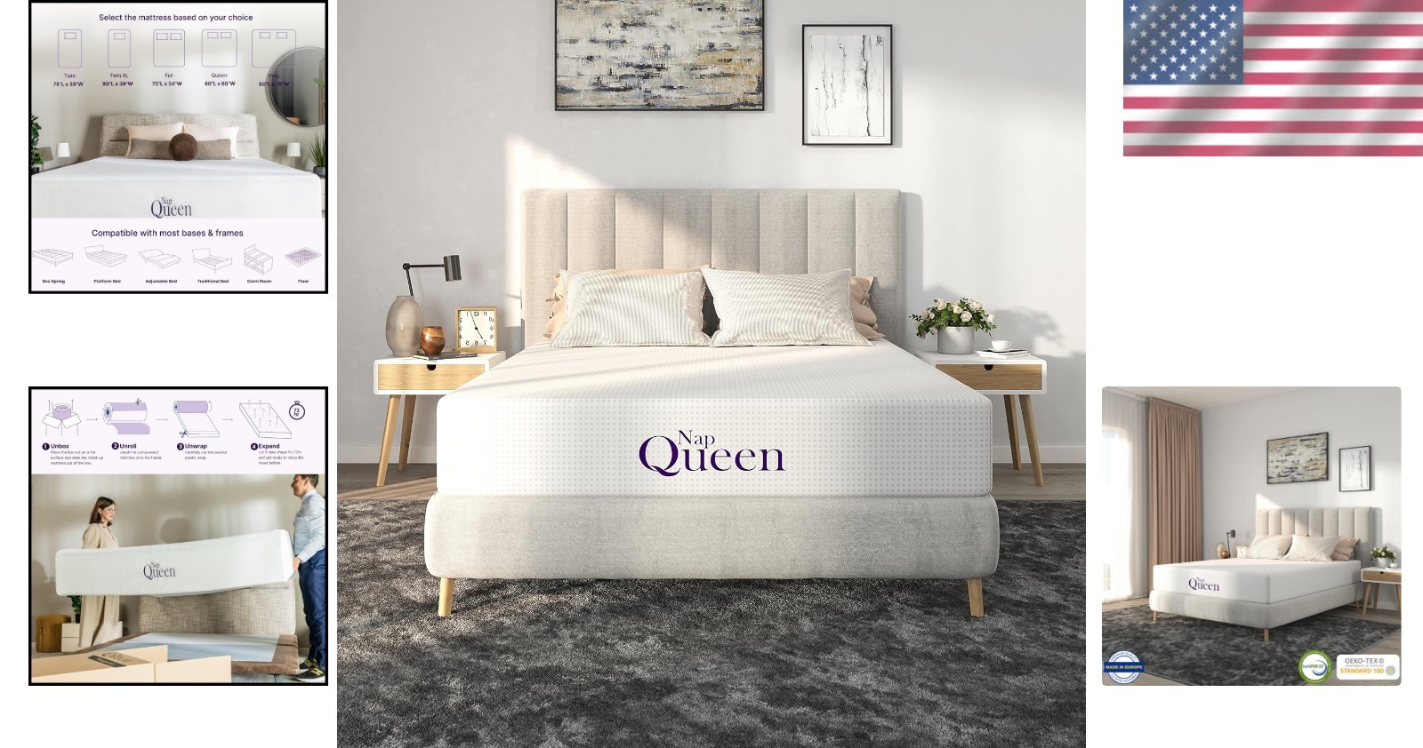 Comfort & Support in a Box – 6 Inch Medium Firm Queen Mattress, Removable Cover