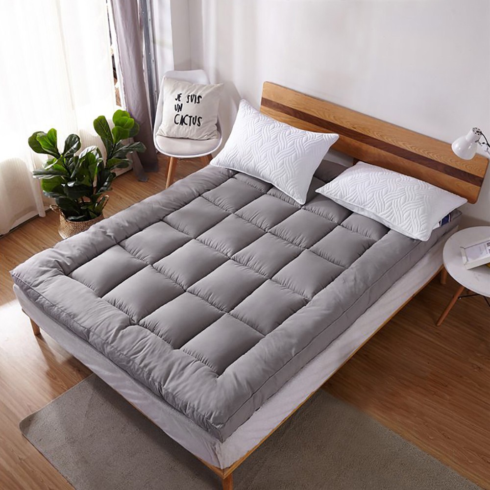 Quilted Mattress Pad Soft Cooling Mattress Topper Sleeping Pad Full/Queen/King