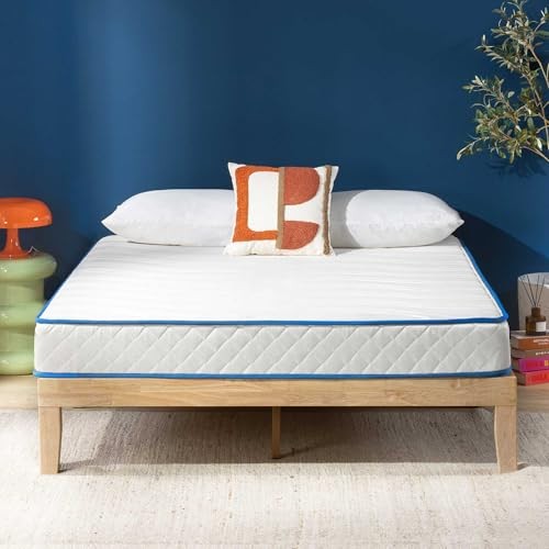 Best Price Mattress 6 Inch Bonnell Spring Hybrid Mattress, Twin – White