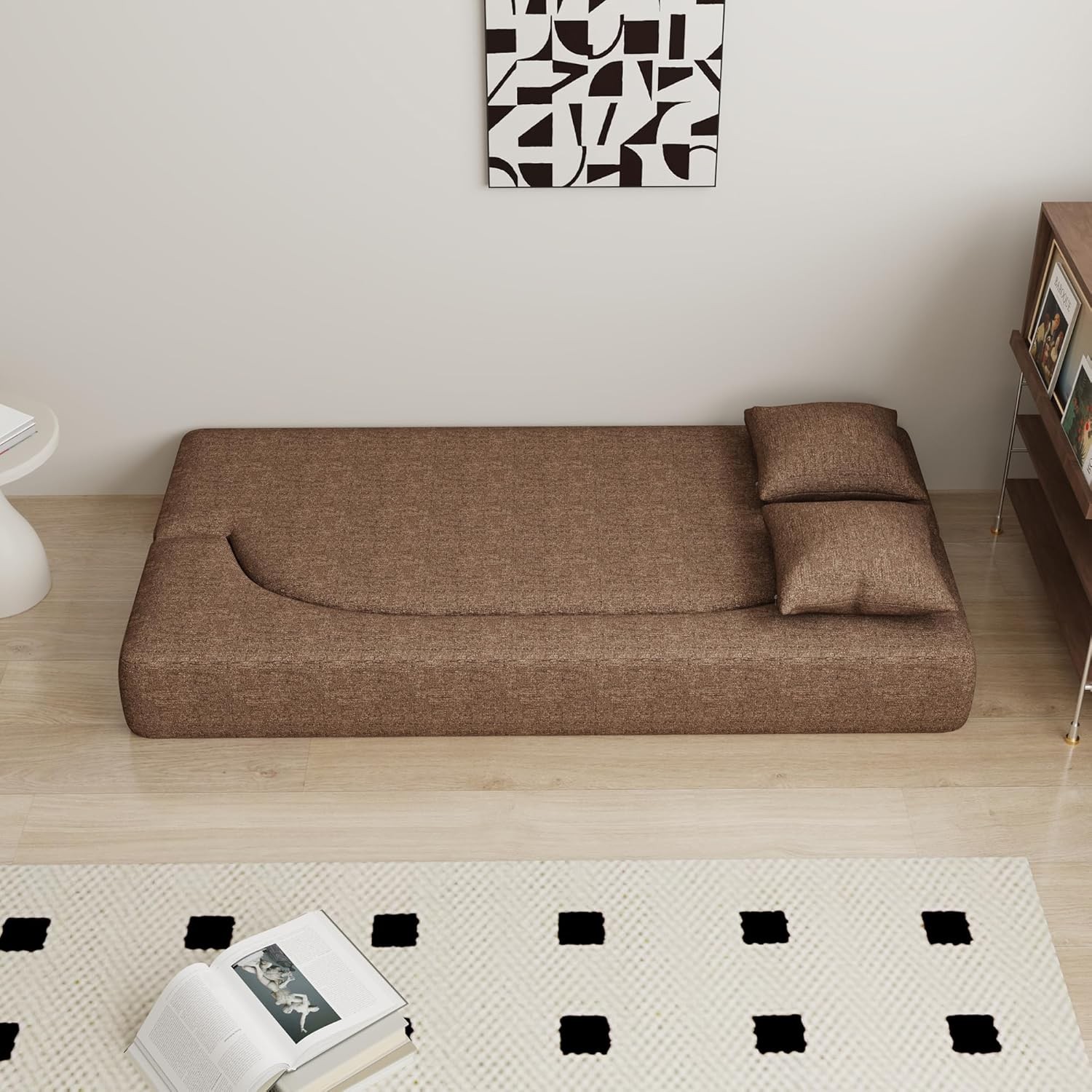 Folding Sofa Bed, Convertible Futon Sleeper Bed, 2-in-1