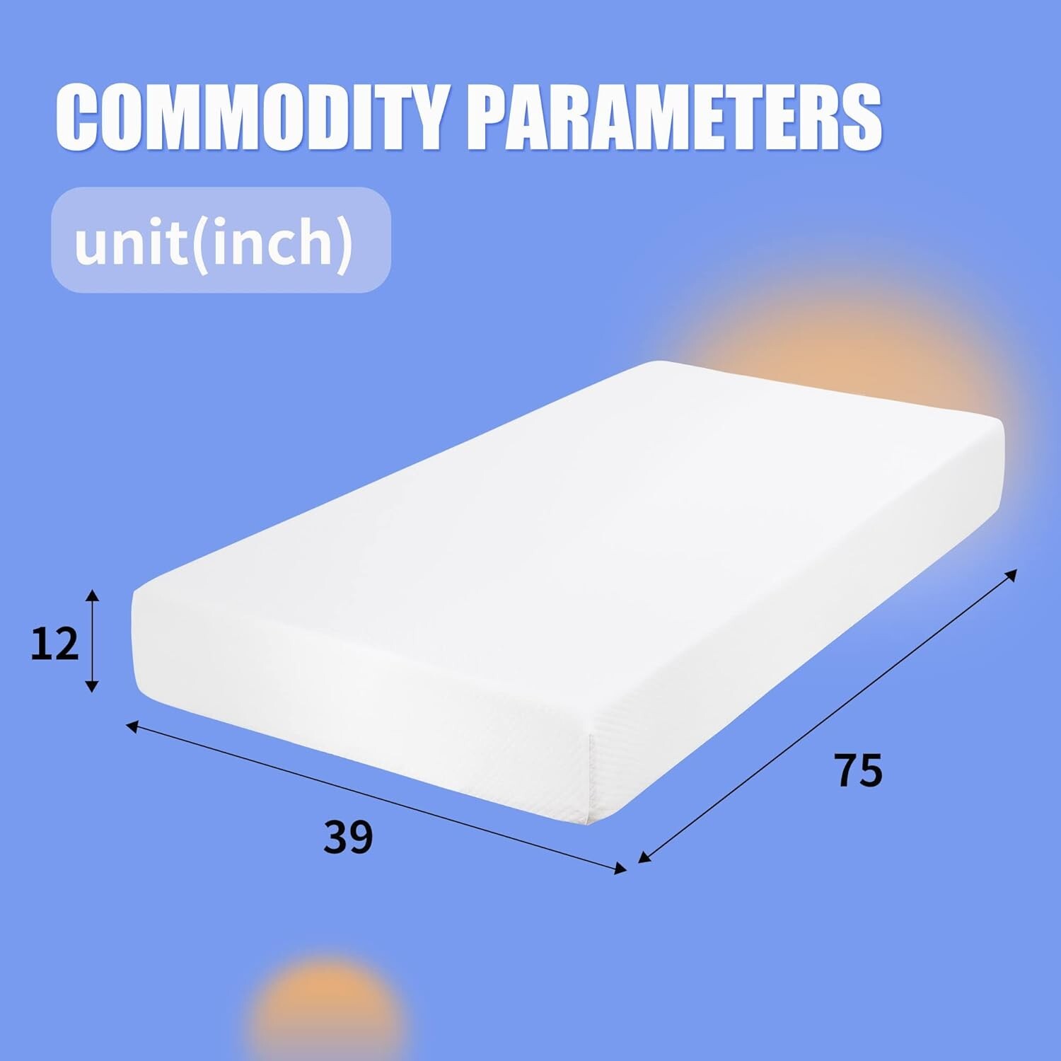 12-Inch Pressure-Relieving Gel Foam Twin Mattress – Perfect for All Sleepers
