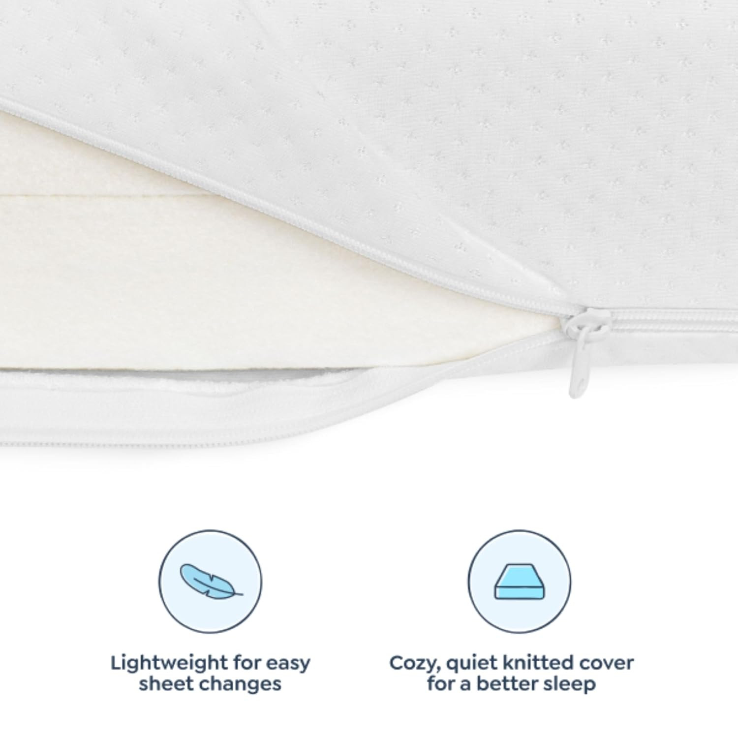 Comfort Crib Mattress, Firm Support, Lightweight, Removable Cover, Greenguard Go